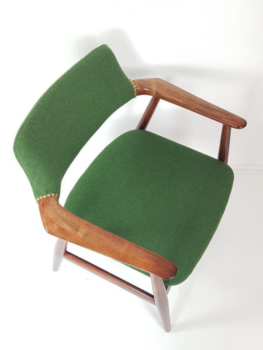Vintage Deense Stoel Erik Kirkegaard | Nieuw Gestoffeerd image 3