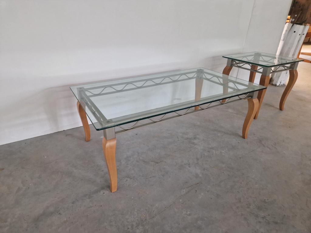 Pierre Vandel Postmoderne Salon Tafel En Bijzettafel image 6