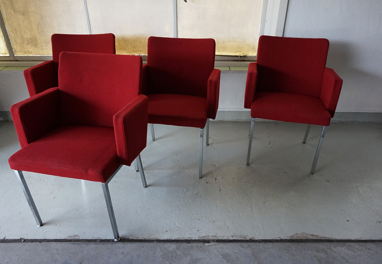 Armstoelen Van Hein Salomonson Voor Ap Originals, Set Van 4 - Moet Hergestoffeerd image 16