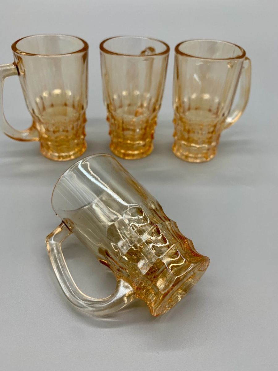 Set Vintage Shotglaasjes Ombre Oranje 5 Stuks image 7