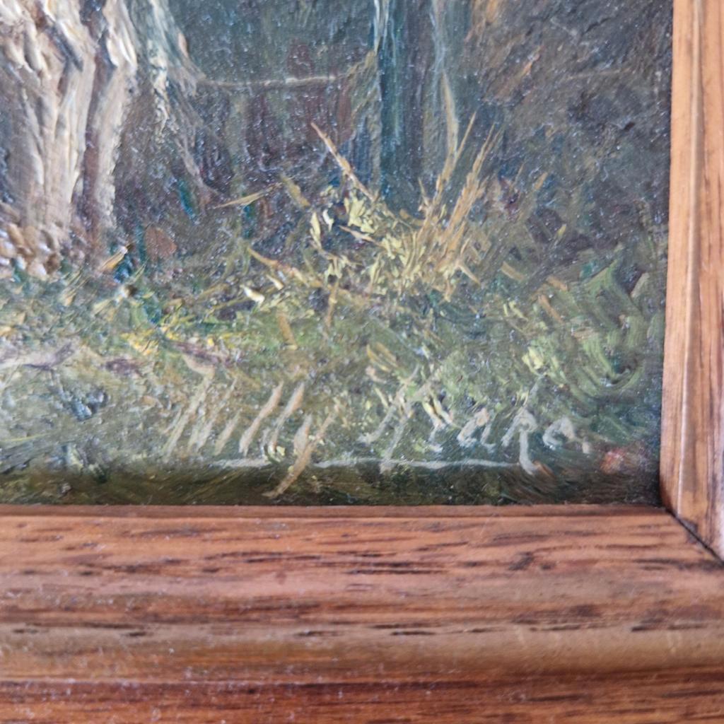 Willy Krake Schilderijtje Olieverf Op Paneel Schilderij image 4