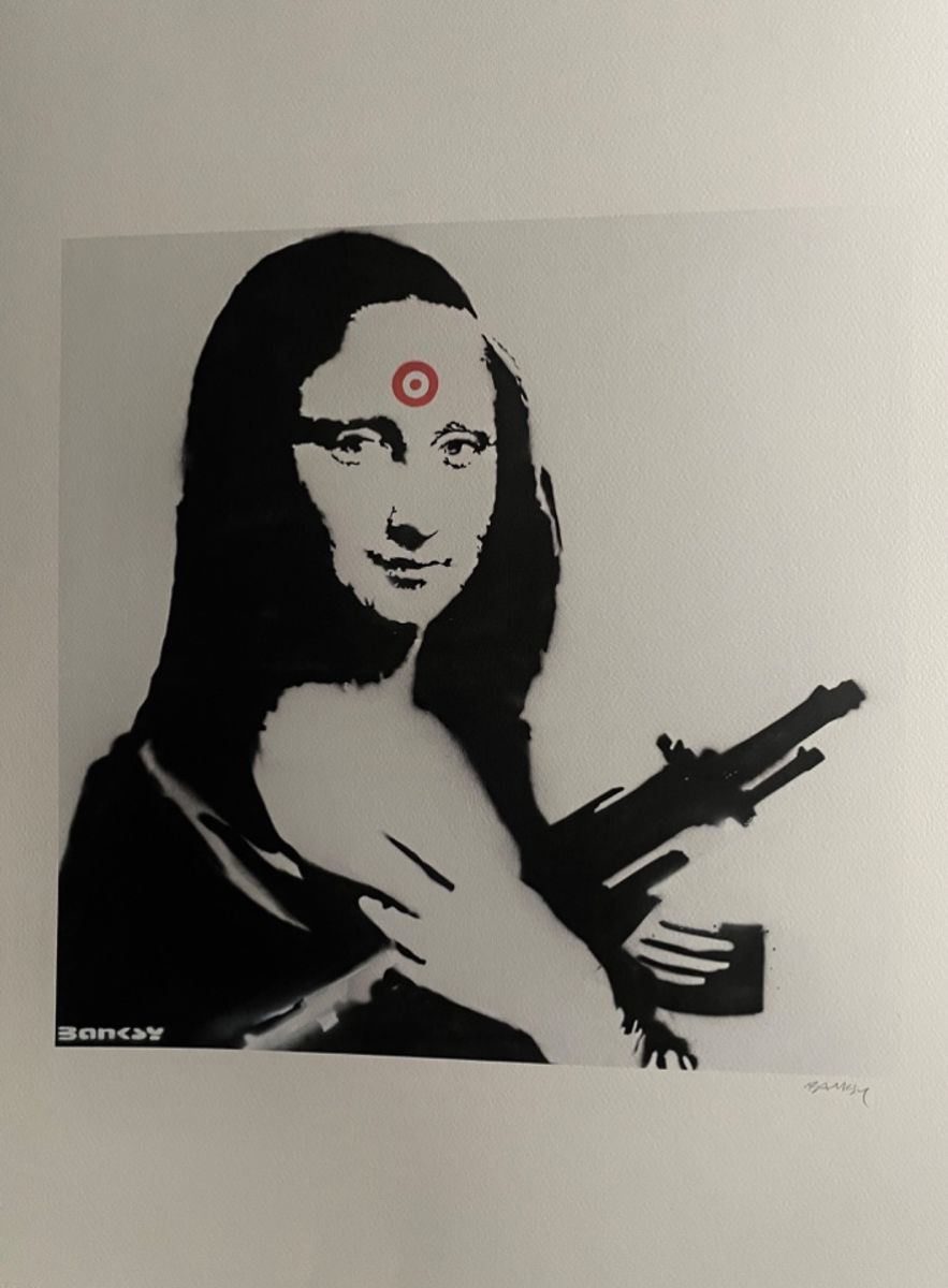 Banksy (1974) - Mona Lisa With Gun image 2