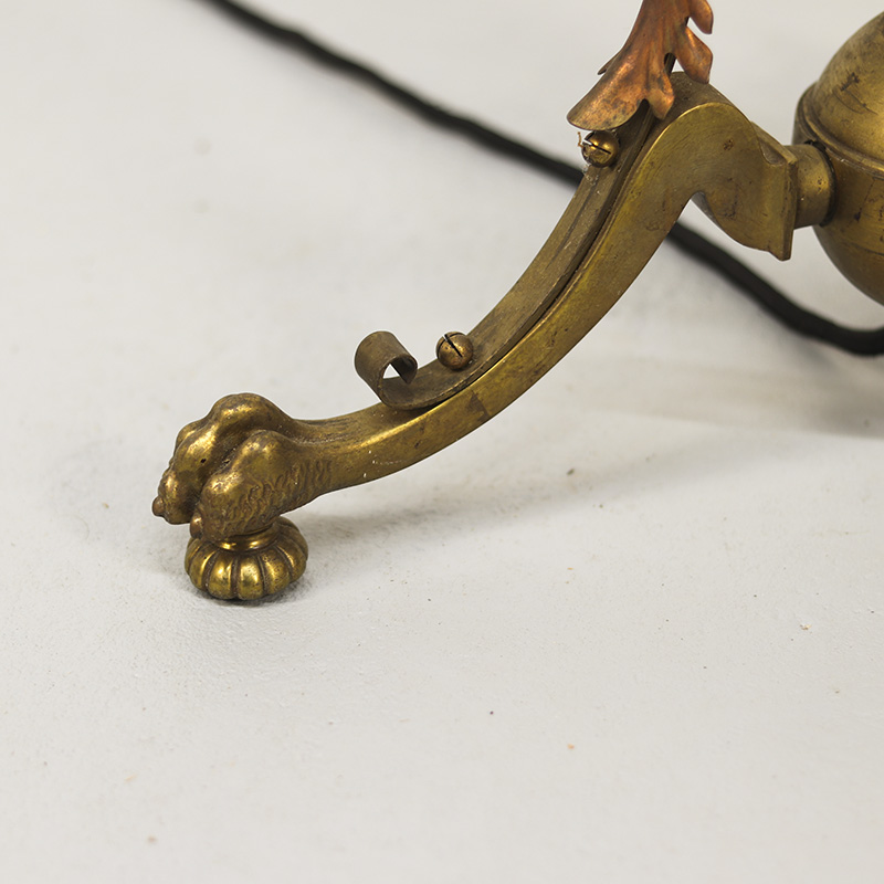 Antieke Staande Engelse Vloerlamp Roodkoper En Messing image 9