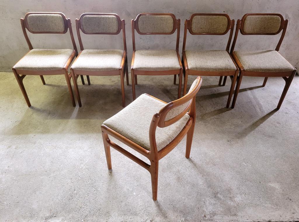 Set Van 6 Eetkamerstoelen Van Johannes Andersen Voor Uldum image 13
