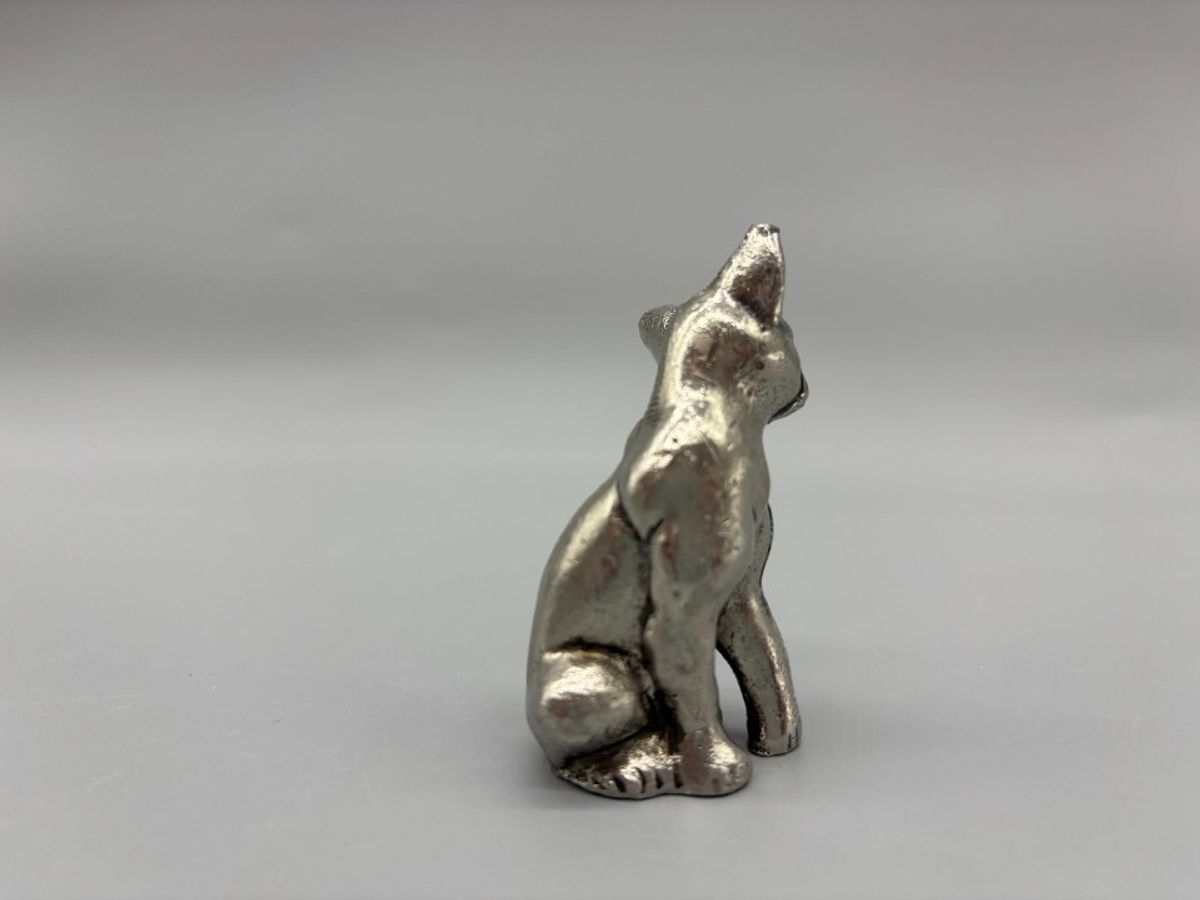 Zilveren Miniatuur Kat image 9