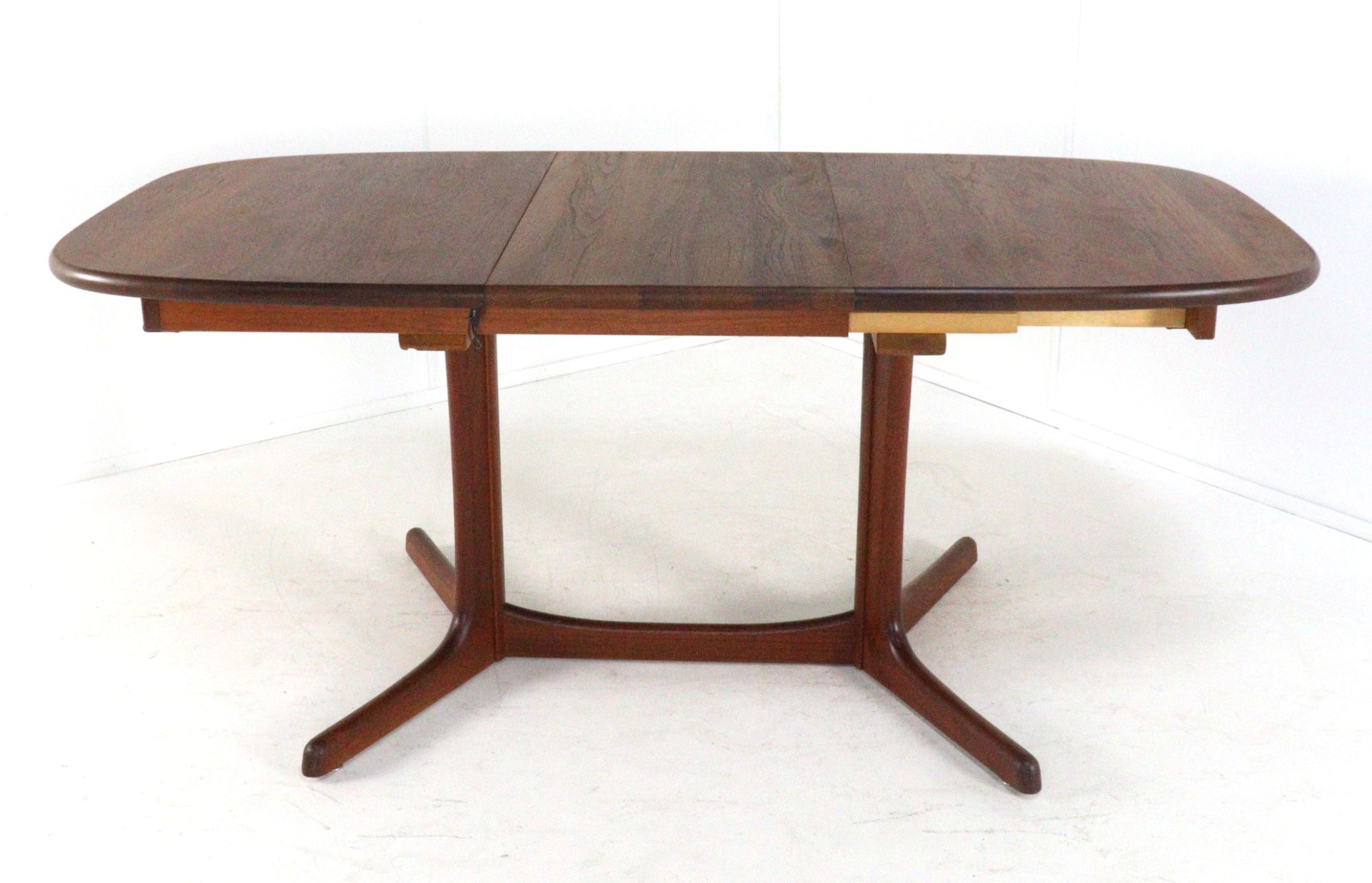 Ovalen 2x Verlengbare Eettafel Massief Teak Deens image 13
