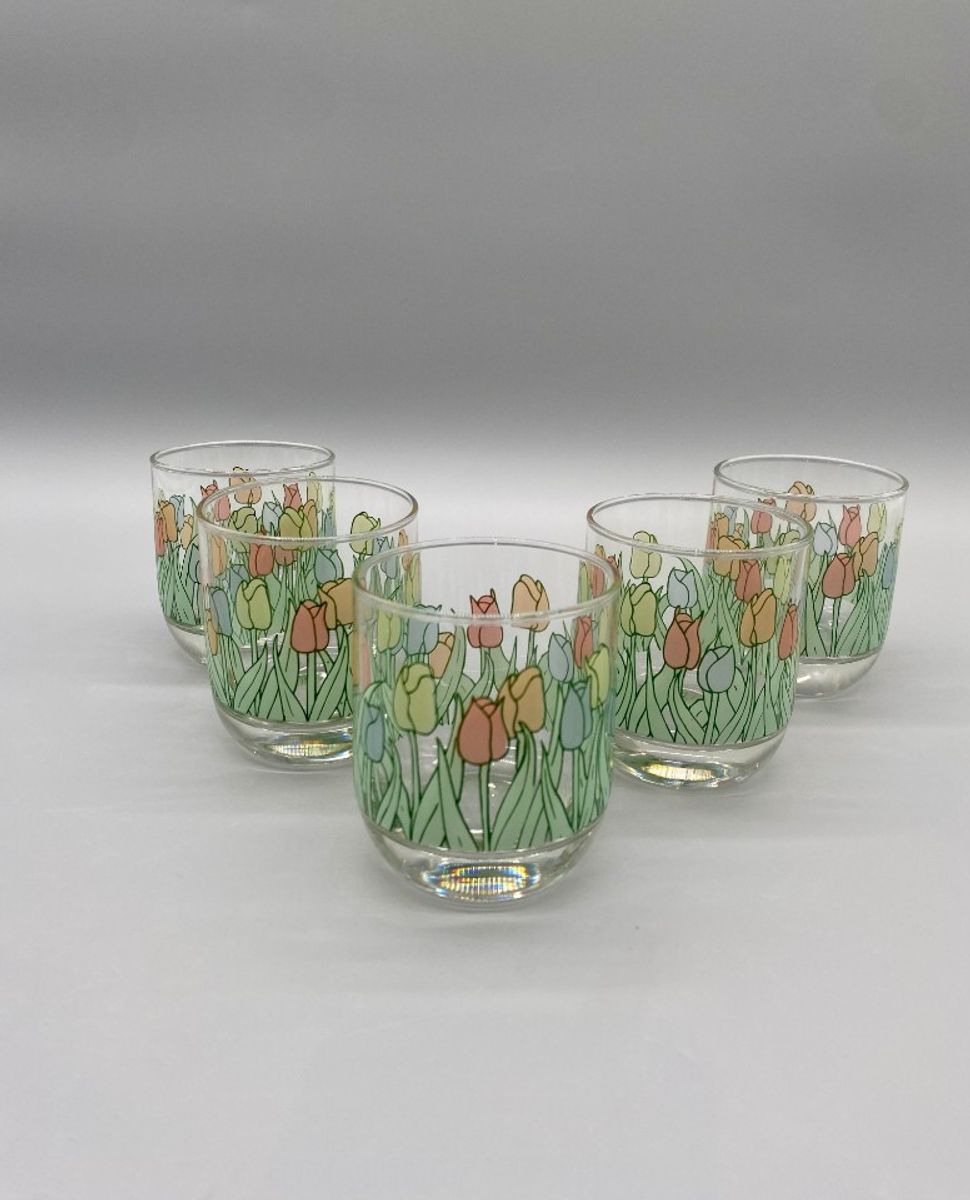 Set Sap Glazen Tulp Pastel 5 Stuks image 3