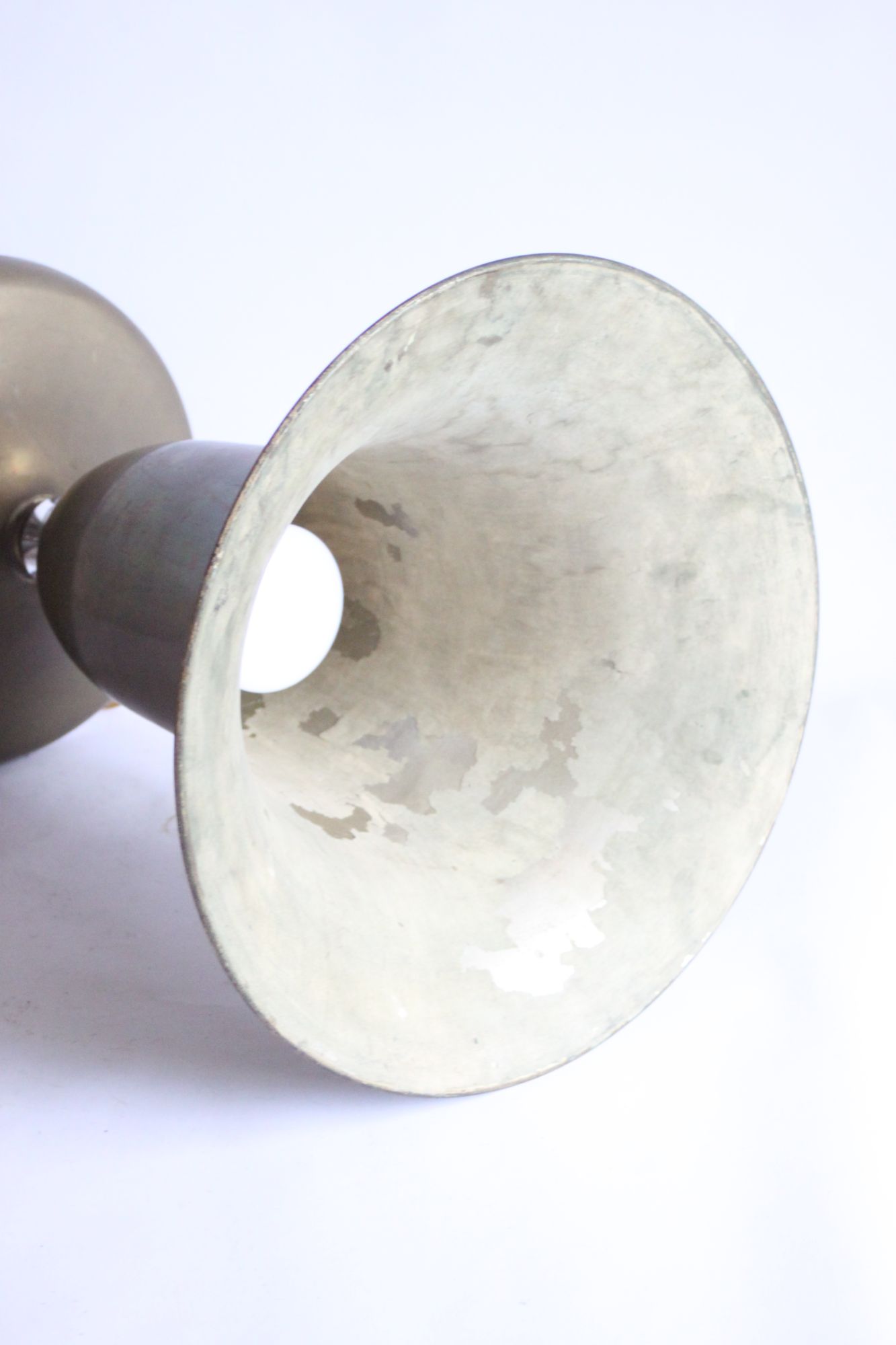 Large Brass Chalice Lamp, 1930s-1940s image 12