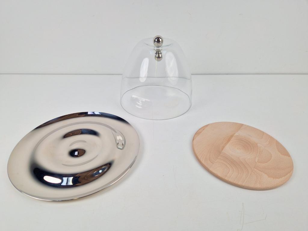 Gijs Bakker Royal Vkb Flow Rvs Walnoot Schaal Glazen Stolp image 6