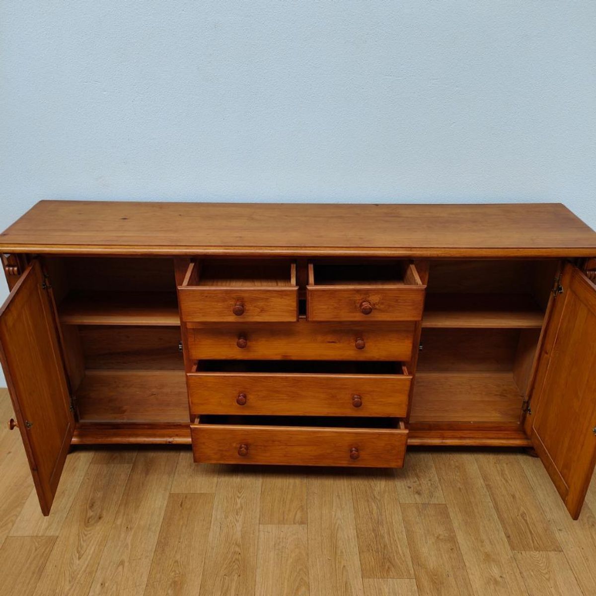 Vintage Landelijk Grenenhout Dressoir Buffetkast Ladekast image 4