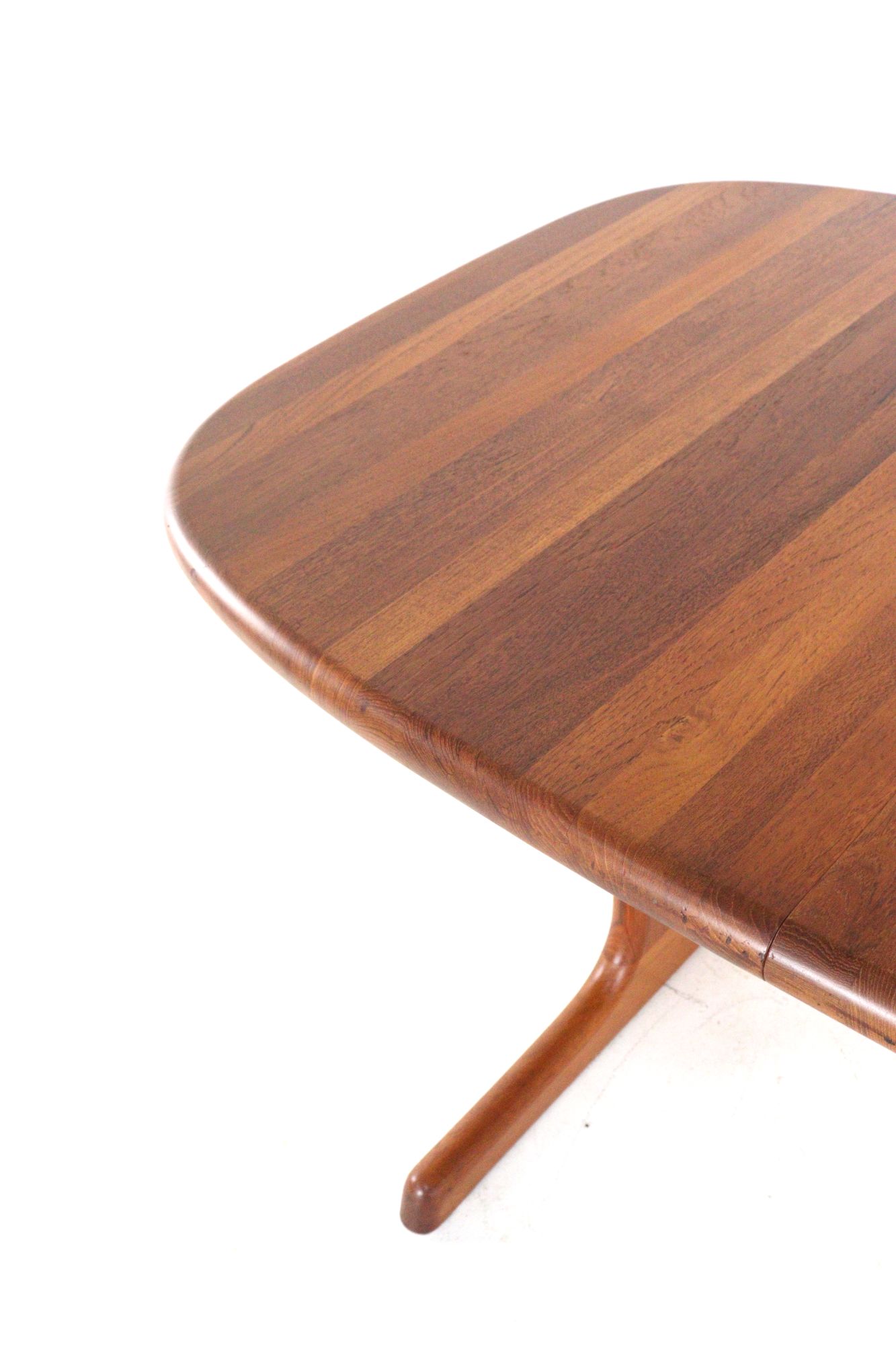 dyrlund Ovalen 1x Verlengbare Teak Eettafel Deens Vintage Massief Teak image 13