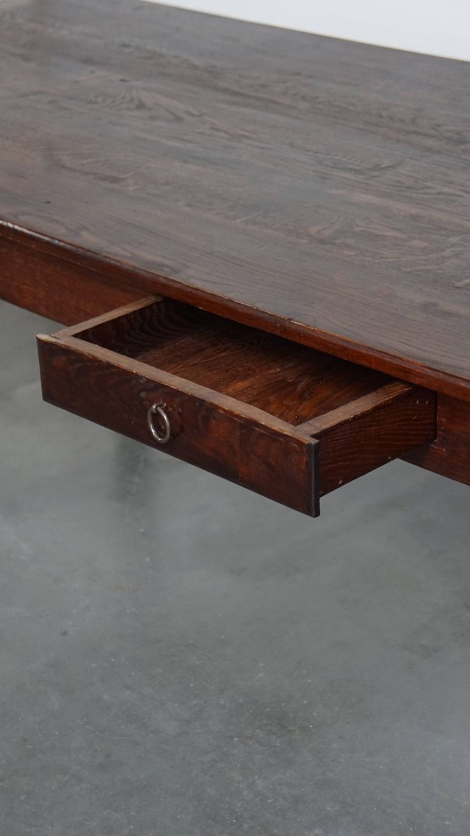 Zeer Charmante En Grote Antieke Franse Boeren Xxl Eettafel Met Een Mooi Patina image 11