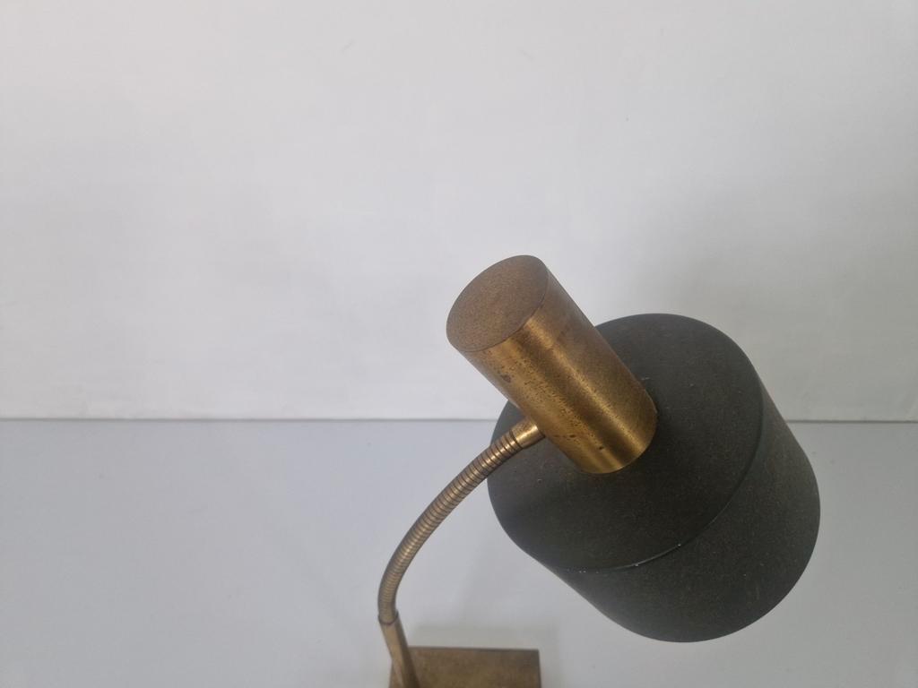 Vintage Messing Design Bureaulamp Jaren 60. image 8