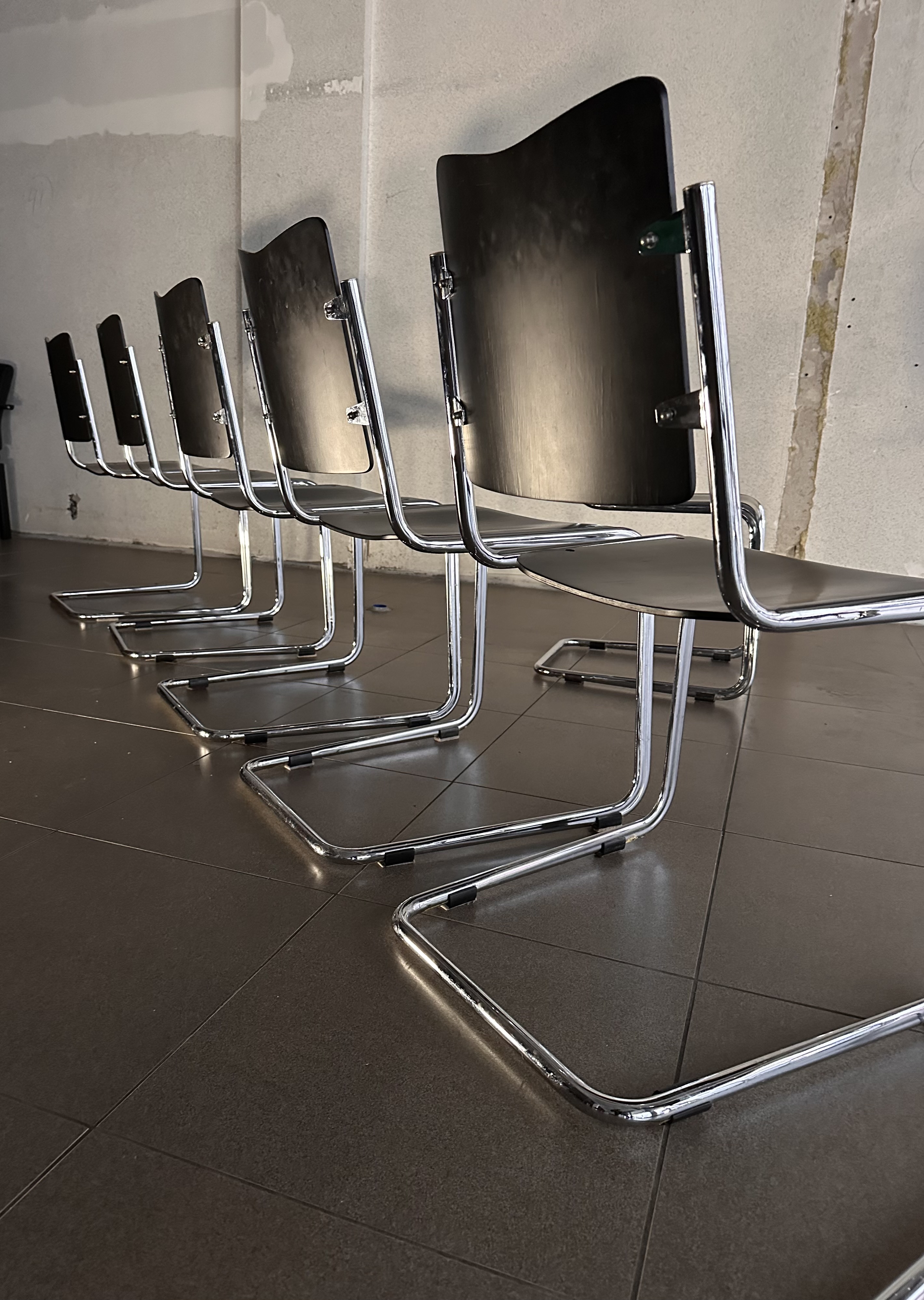 4x Tecta B11 Cantilever Stoelen Design Jean Prouve image 19