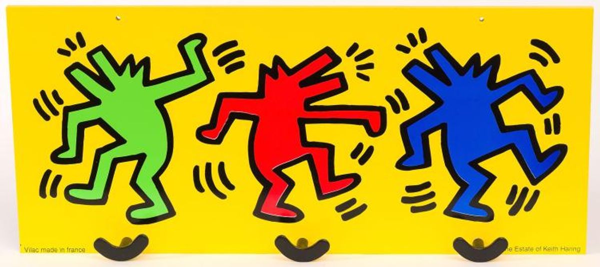 Keith Haring Kapstok Hout Vilac 22 X 50 Cm image 4