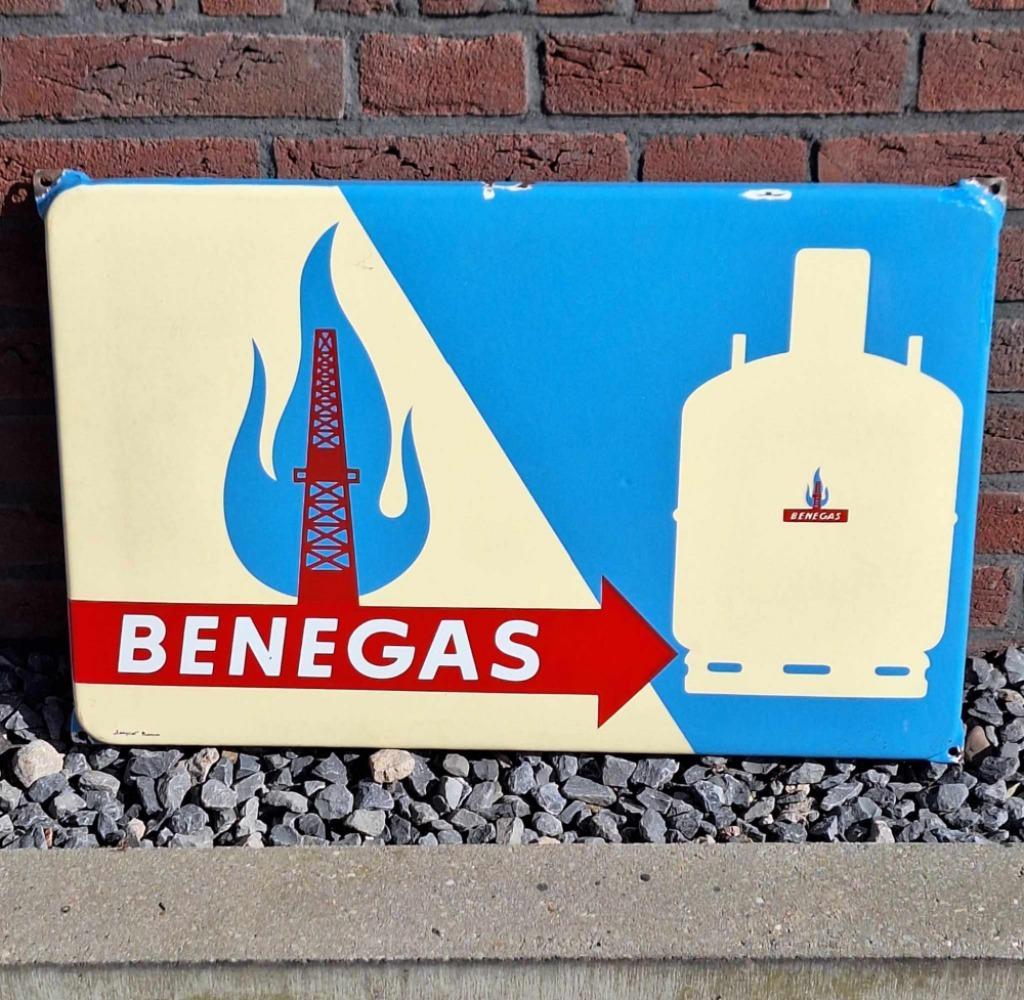 Oud Emaille Reclame Bord Langcat Bussum Van Benegas🔥 image 8