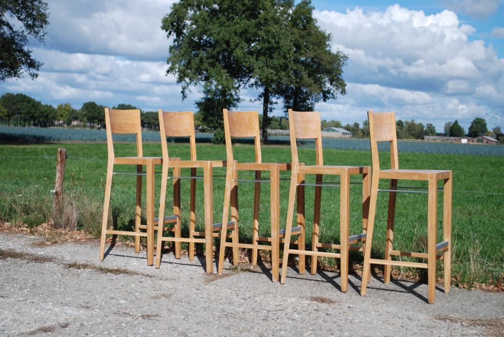 Barkruk Hout Hutten 5 Stuks image 9