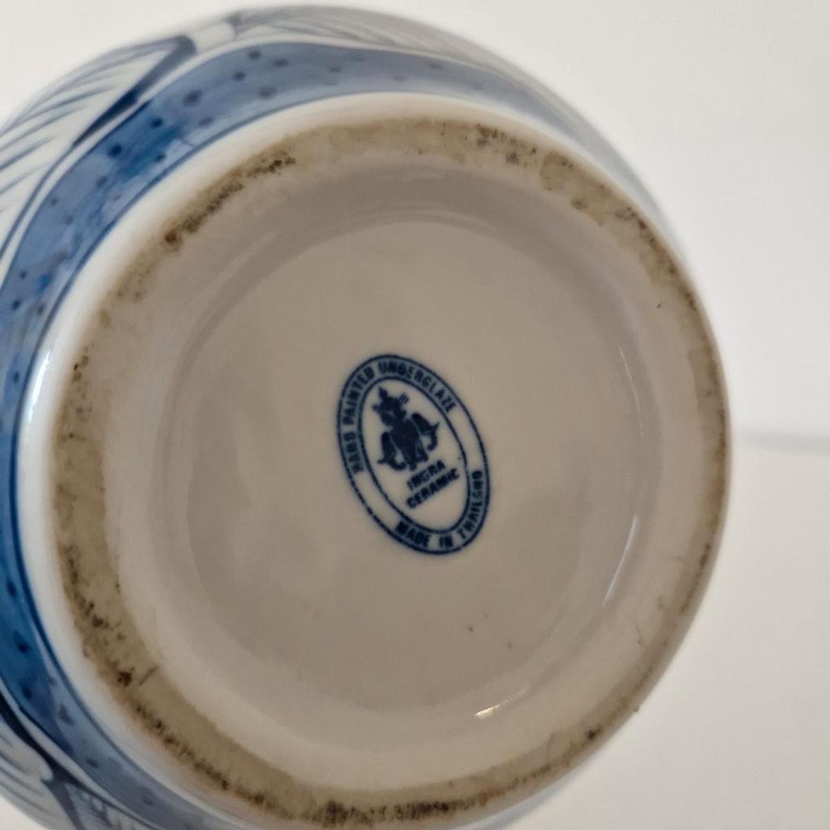 Vintage Gemberpot Porselein Handbeschilderd image 7