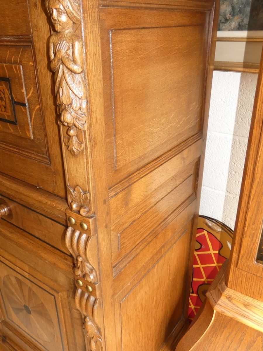 18de Eeuwse Zeeuwse 4deurs Kast Met Inlegwerk. image 5