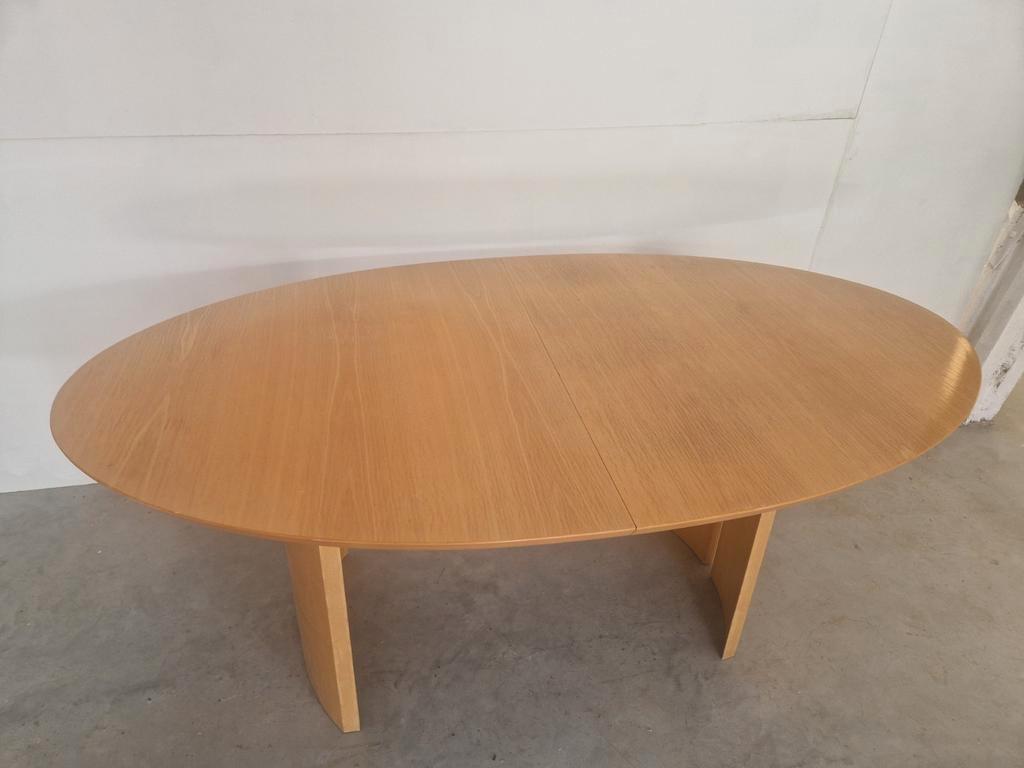 Vintage Massief Houten Ovale Uitschuifbare Eettafel Design image 4