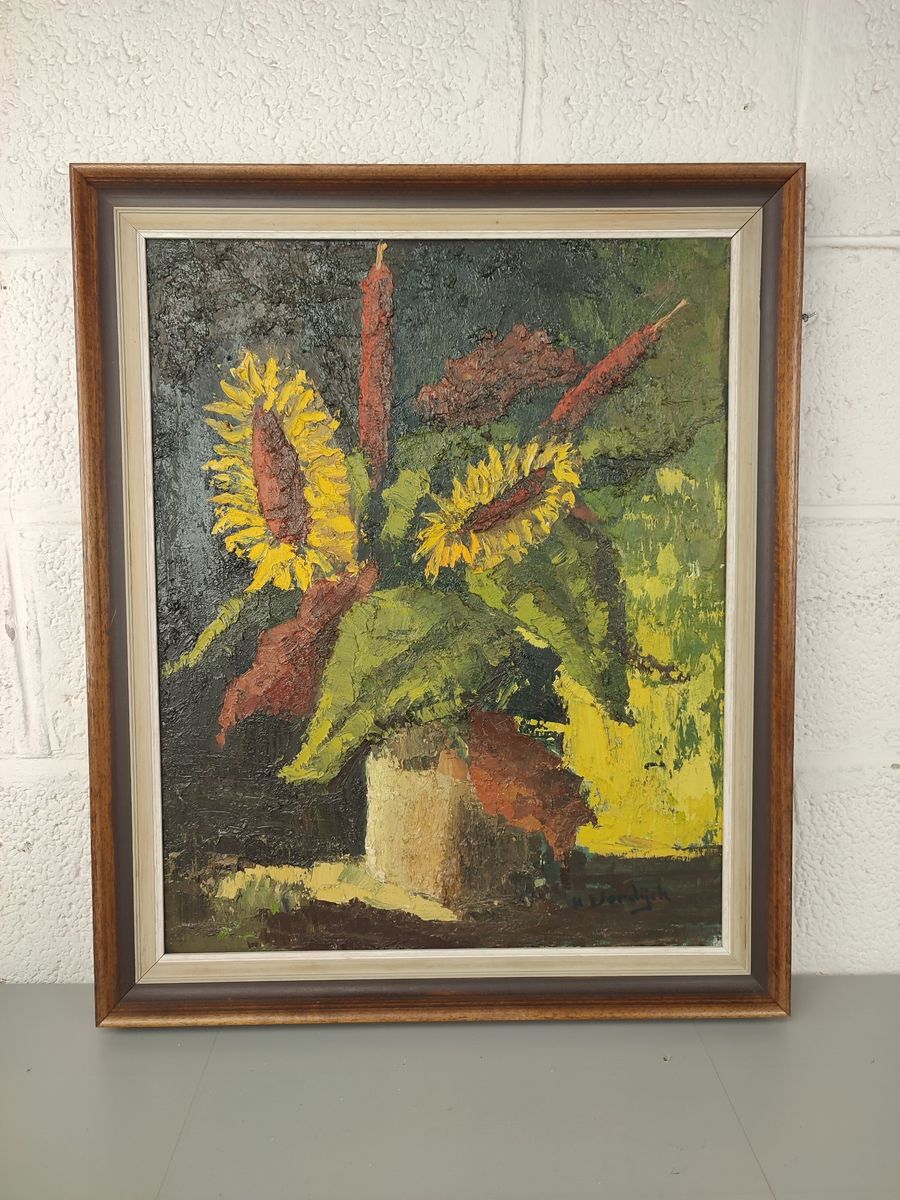 H. Verdijck - Stilleven Met Zonnebloemen image 4