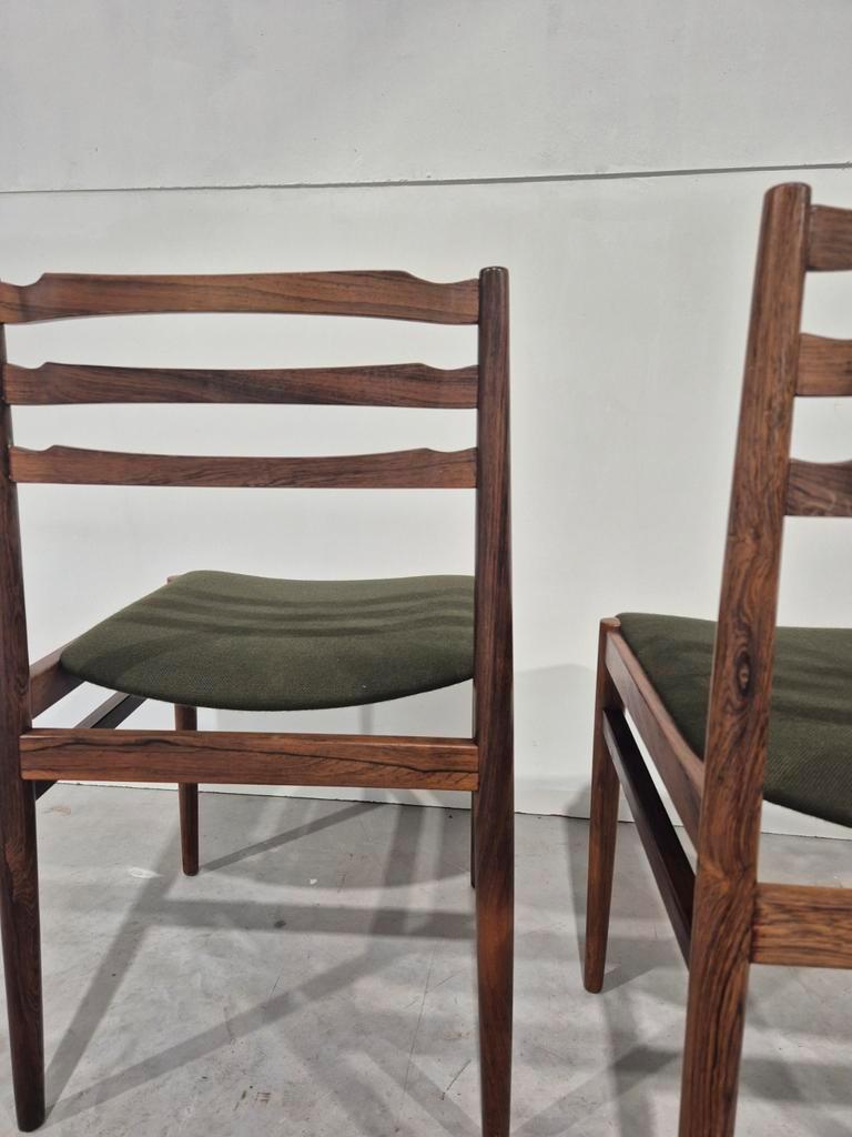2 Vintage Pallisander Deens Design Eetkamer Stoelen image 10