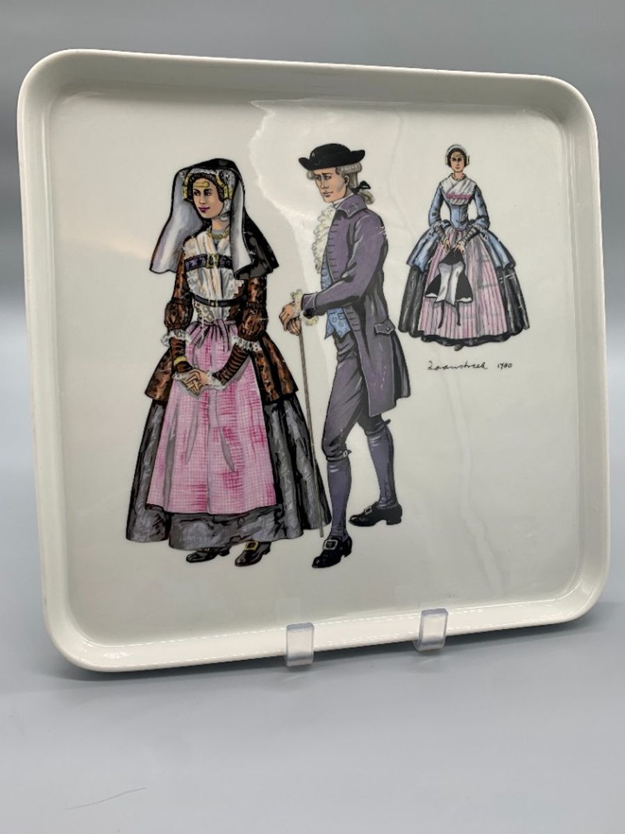 Vintage Villeroy & Boch Taartschaal Klederdracht image 3