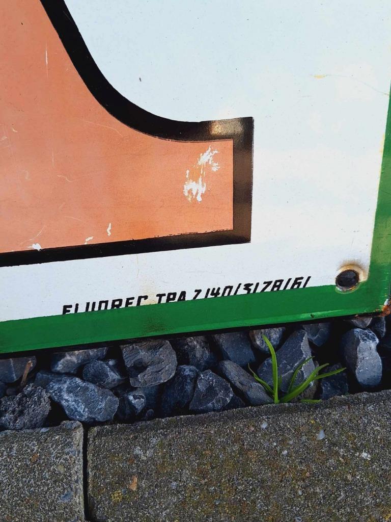 Groot Vintage Emaille Bord Met Reclame Voor Visa-Sigaretten. image 5