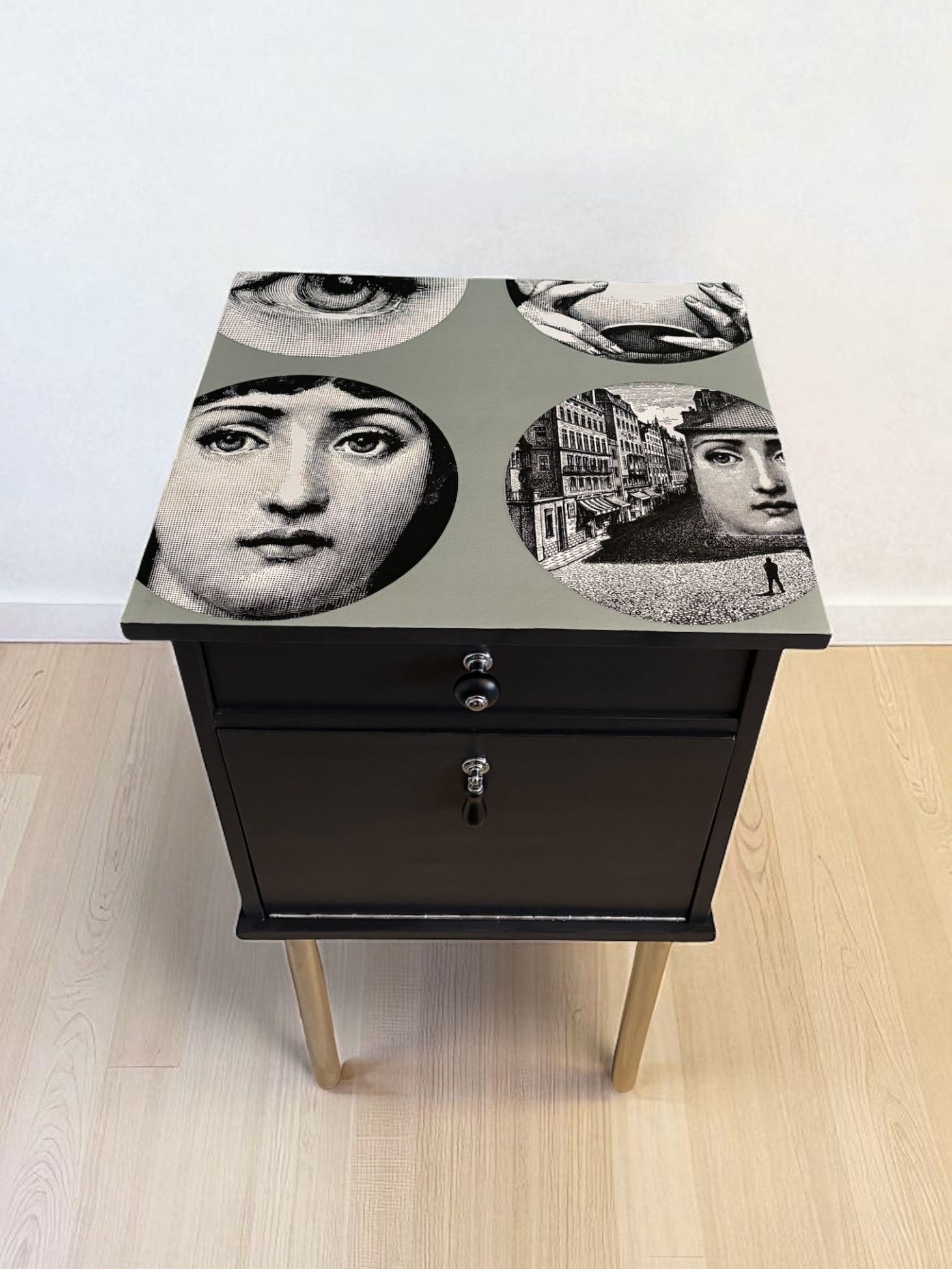 Vintage Kastje Met Blad In Fornasetti Tema E Variazioni image 3