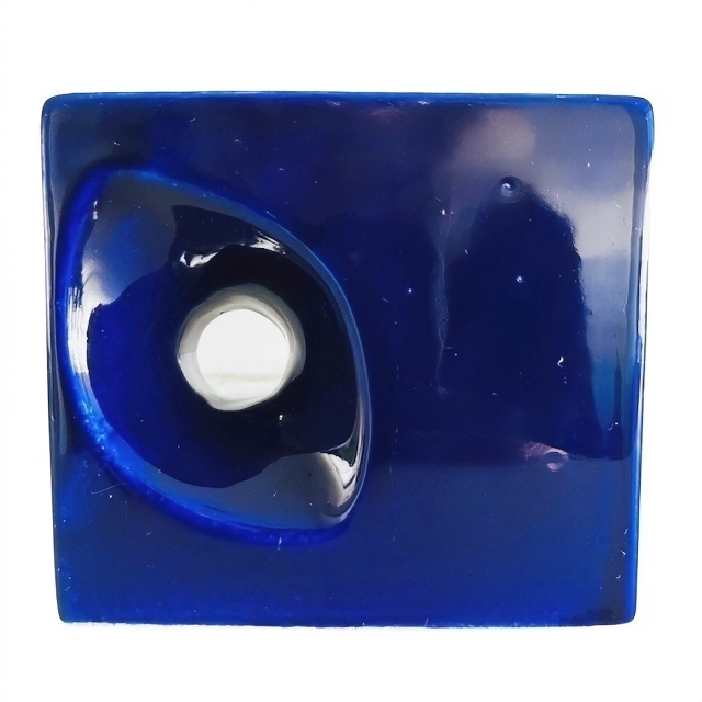 Mid-century Blauw Vaasje Sculptuur Afina Rijnsburg 1970’s image 4