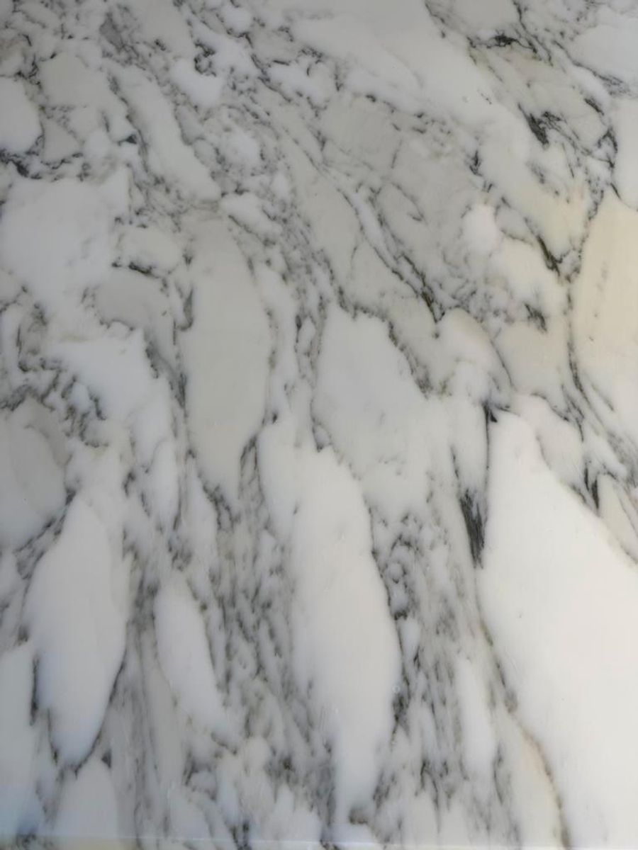 Vintage Carrara Marmeren Eettafel, Italië 1980 image 7