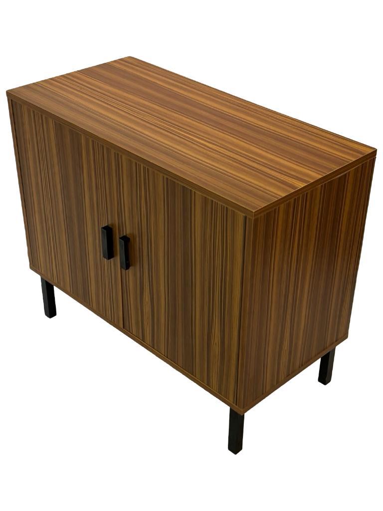 Vintage Kastje Compact Plak Fineer Jaren 70 Design image 10