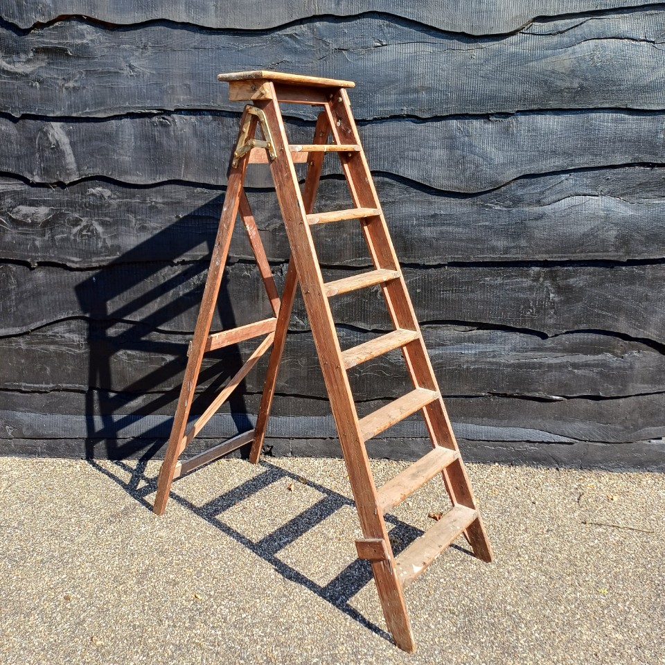 Vintage Houten Schilderstrap image 8