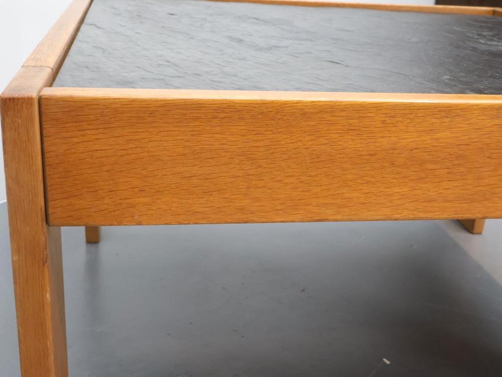 Vintage Salontafel | Leisteen | Eiken Frame image 12