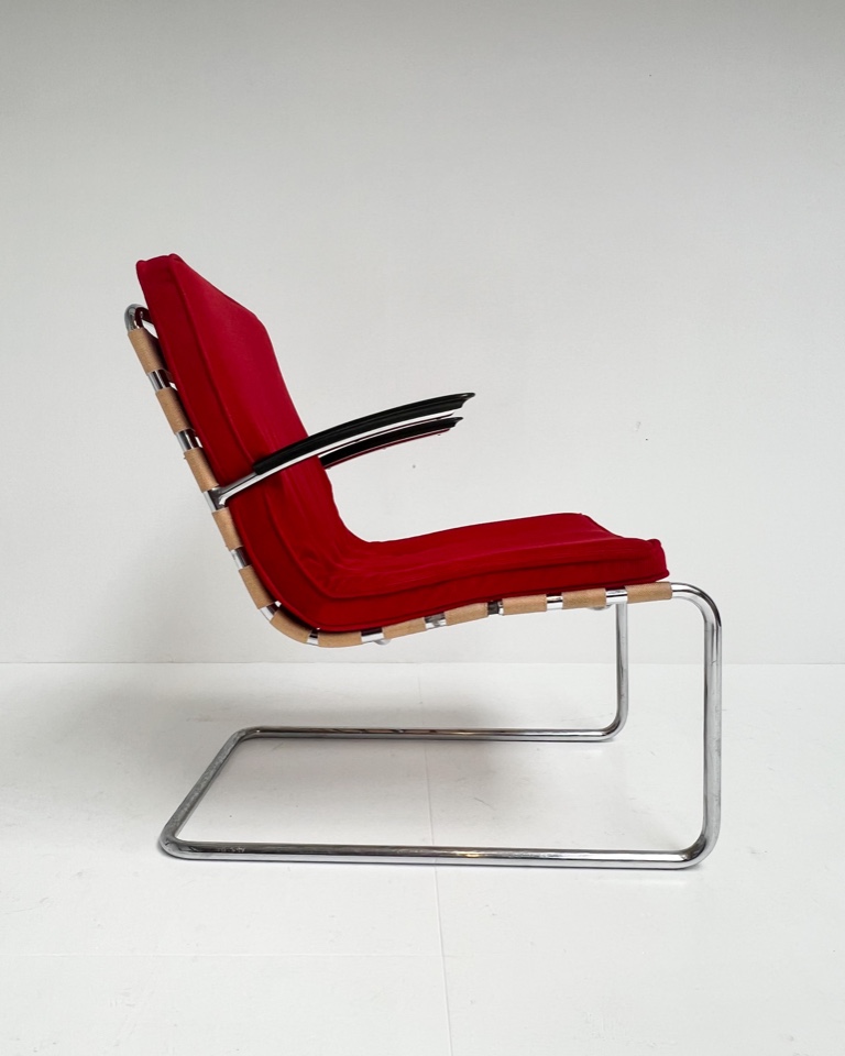 Unieke Vintage Gispen 411 Fauteuil, 1930's image 3