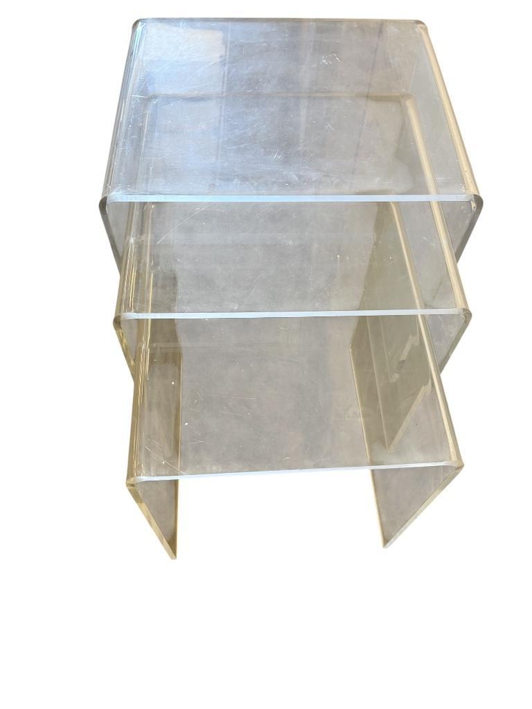 Set Van 3 Nesting Tables In Plexiglas / Salontafel image 16