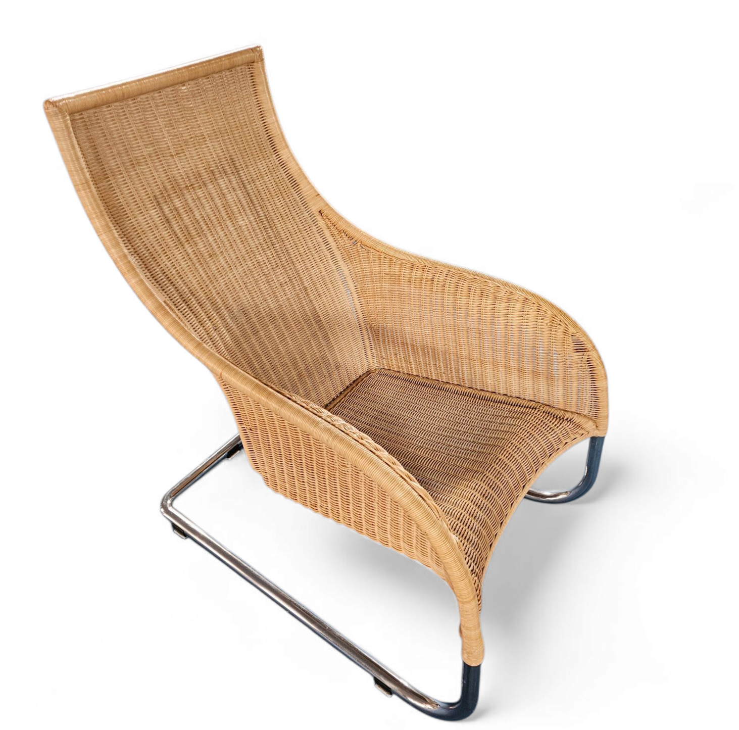 2 X Weighty Rattan Lounge Chair 1990s image 13