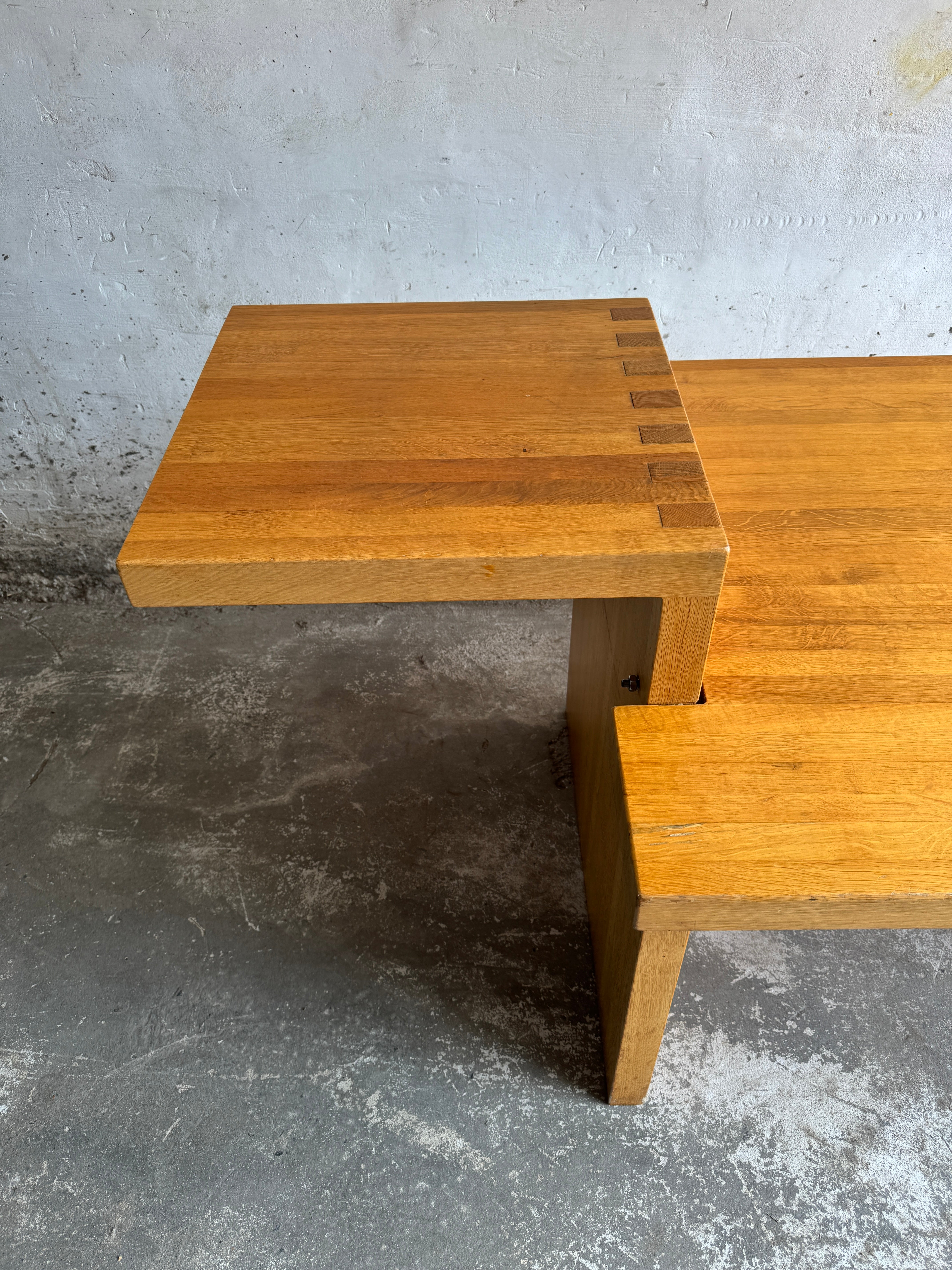 Geometric Brutalist Dining Table, 1980s image 9