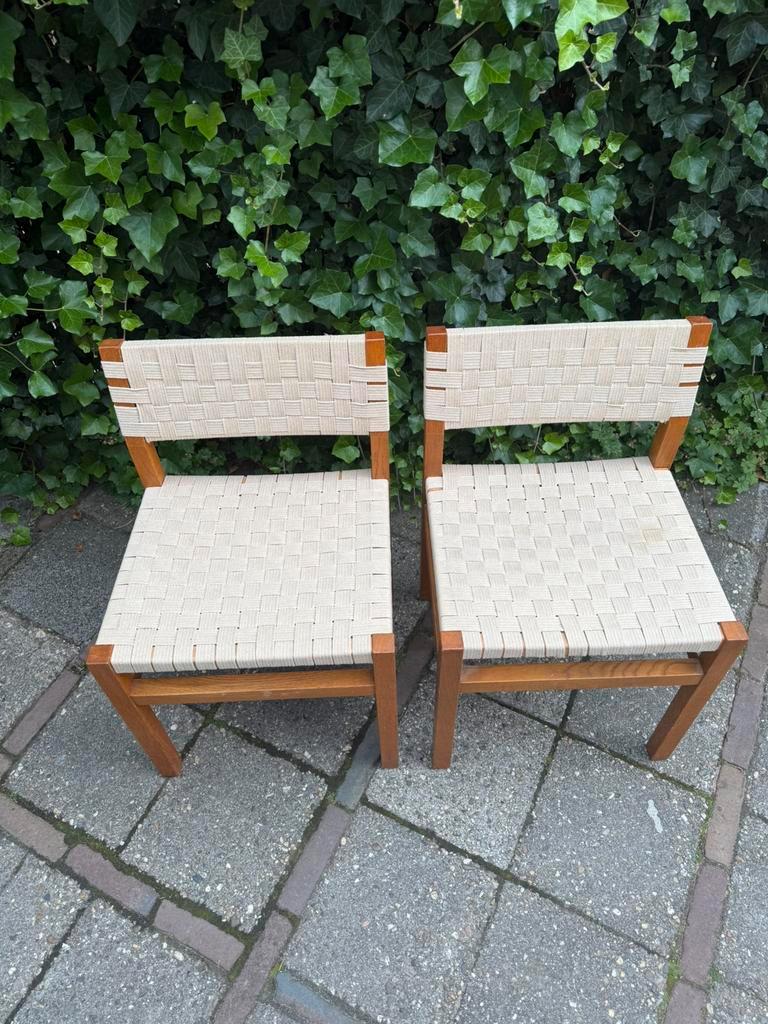 2 Vintage Japandi Design Stoelen Stijl Alvar Aalto image 6