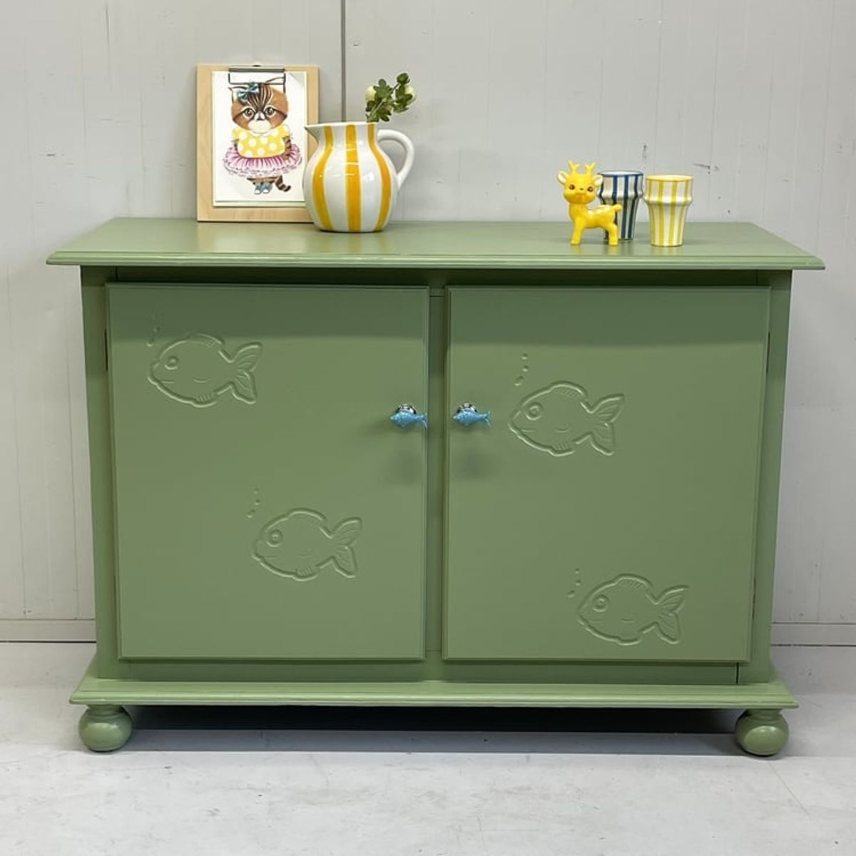 Restyle Kidsroom Kastje `vis` Groen Dressoir image 1