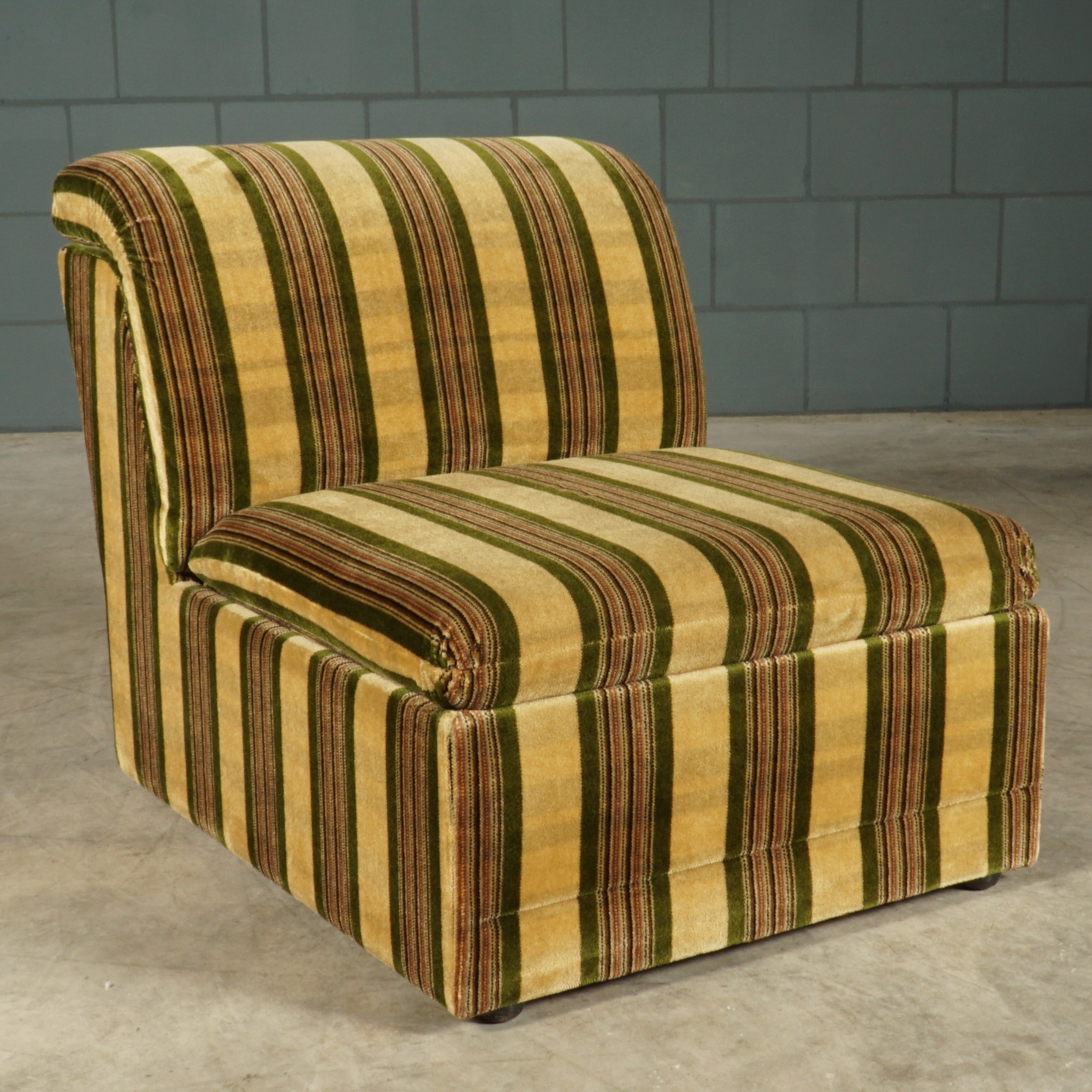 Midcentury Modulaire Zithoek/zitgroep – Velours – Jaren 70 image 6