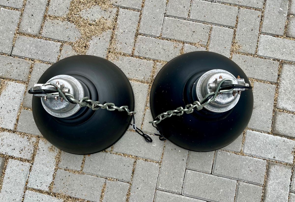 2x Zwarte Industriële Hanglamp image 2