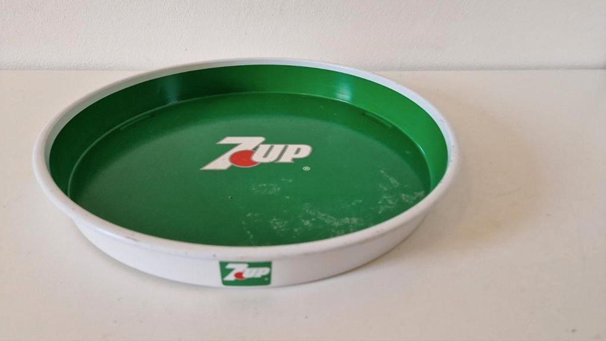 Jaren 70 Vintage Dienblad 7up Sevenup Reclame image 2