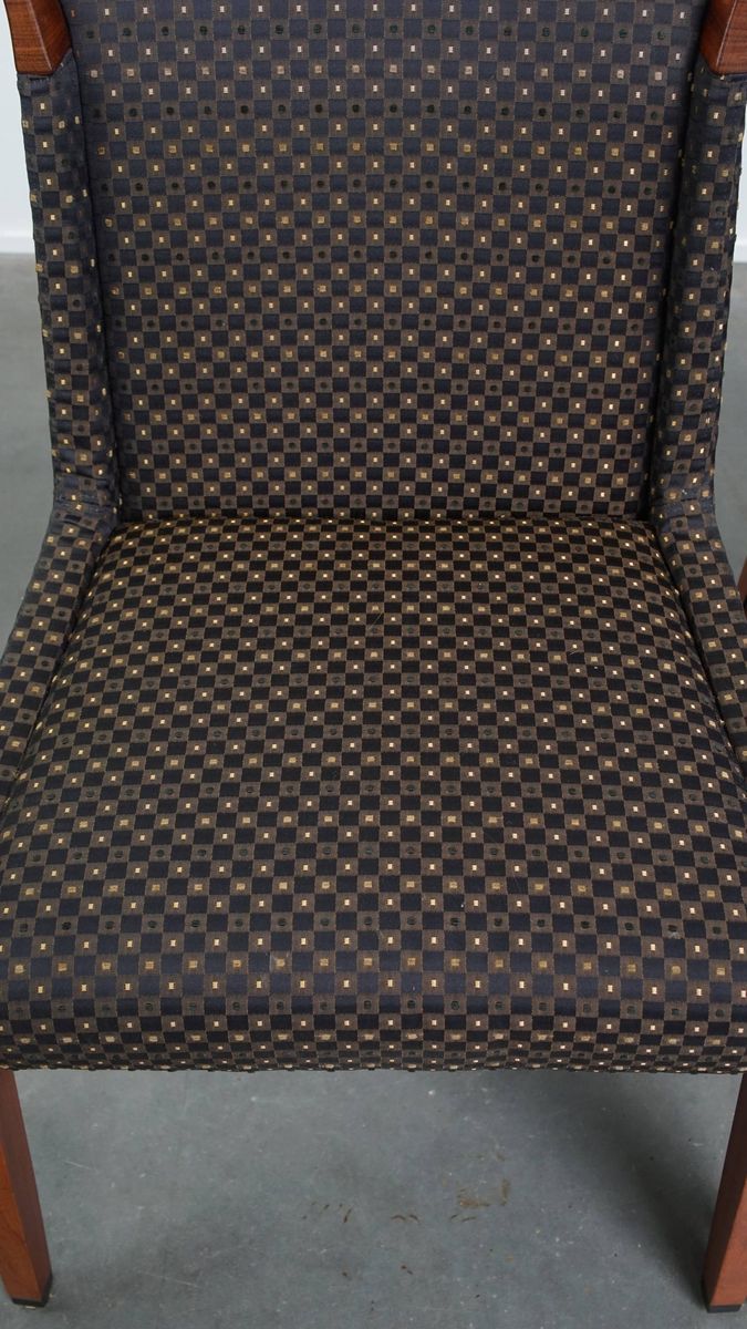 Prachtige Set Van 4 Niet Veel Voorkomende Art Deco Design Eetkamerstoelen Van Schuitema image 6