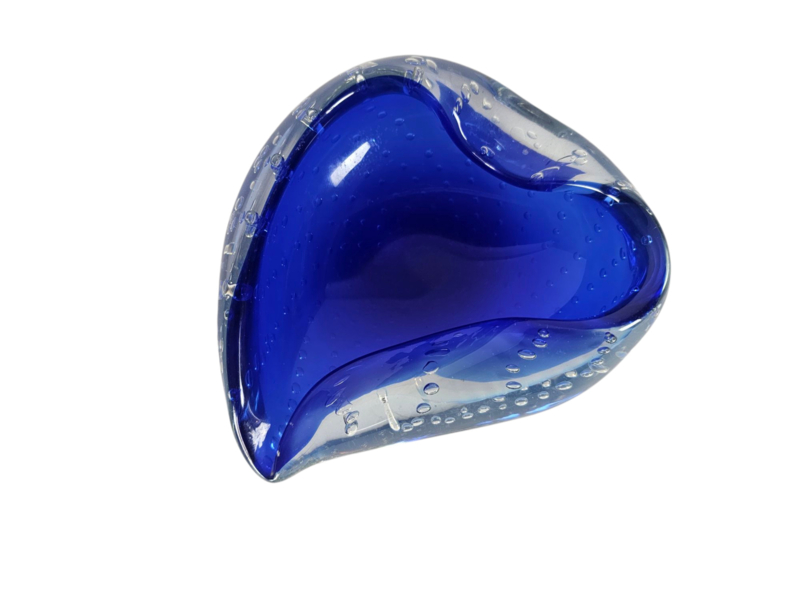 Murano - 'bullicante' - Asbak - Ingesloten Luchtbellen - Italie - 60's image 3