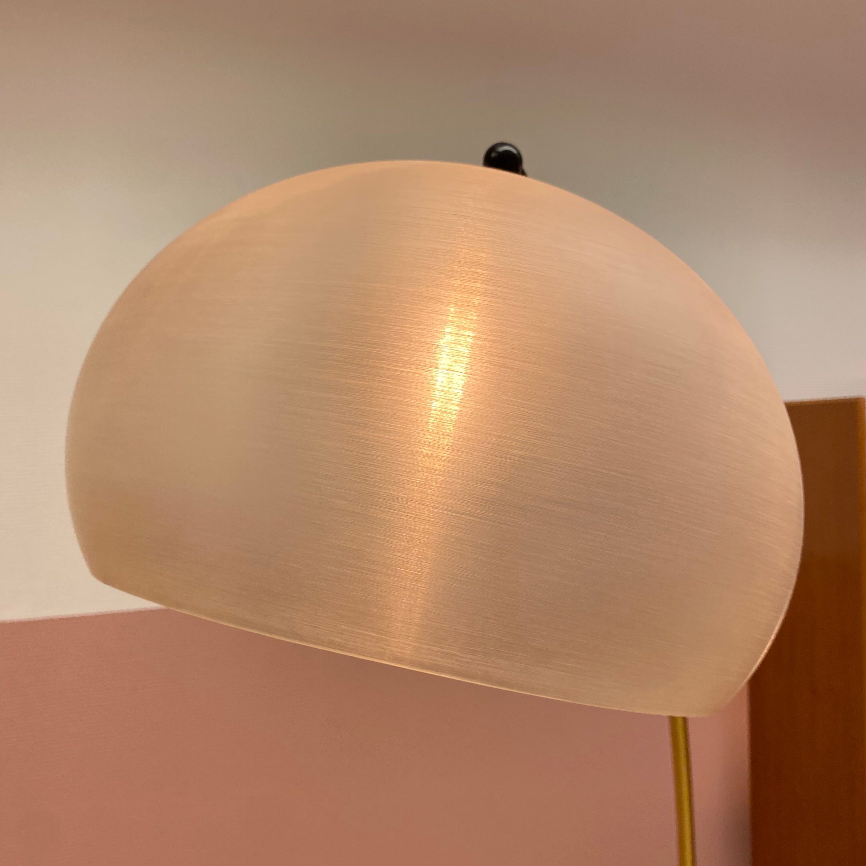 Italian Arc Lamp With Taupe Marble Base image 10