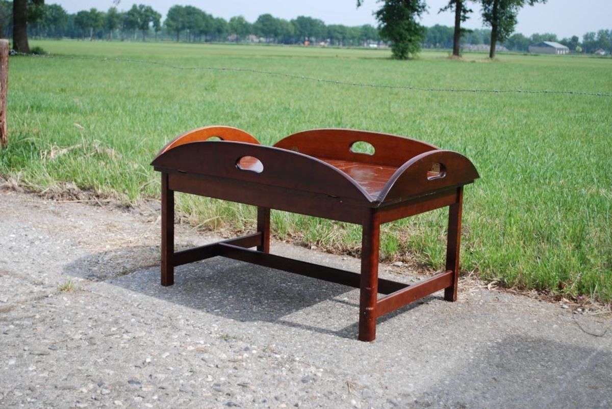 Butler Boat Table Mahonie, Boot Tafel image 7