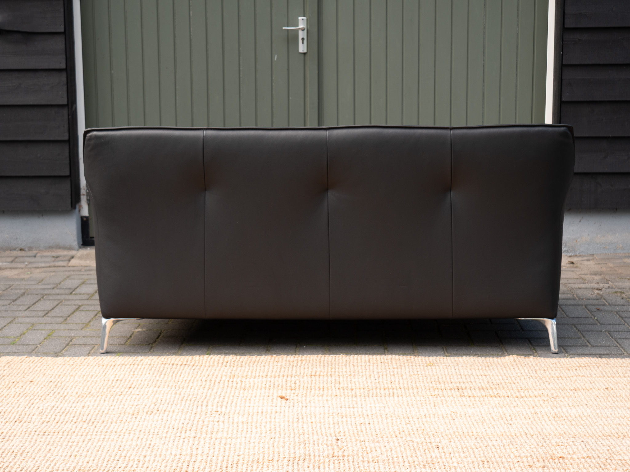 Leolux Mayon | 2,5-zits Leren Design Bank | Zwart image 7