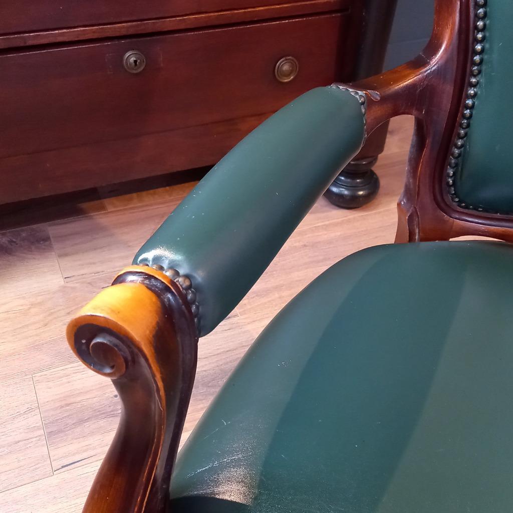 Antieke Chesterfield Dames Armfauteuil image 8