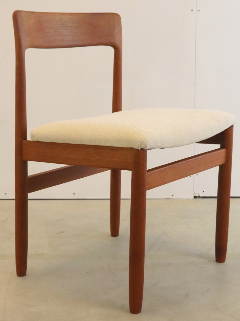 Set 6 A. Younger Stoelen Eetkamerstoelen Vintage Reupholstered image 7
